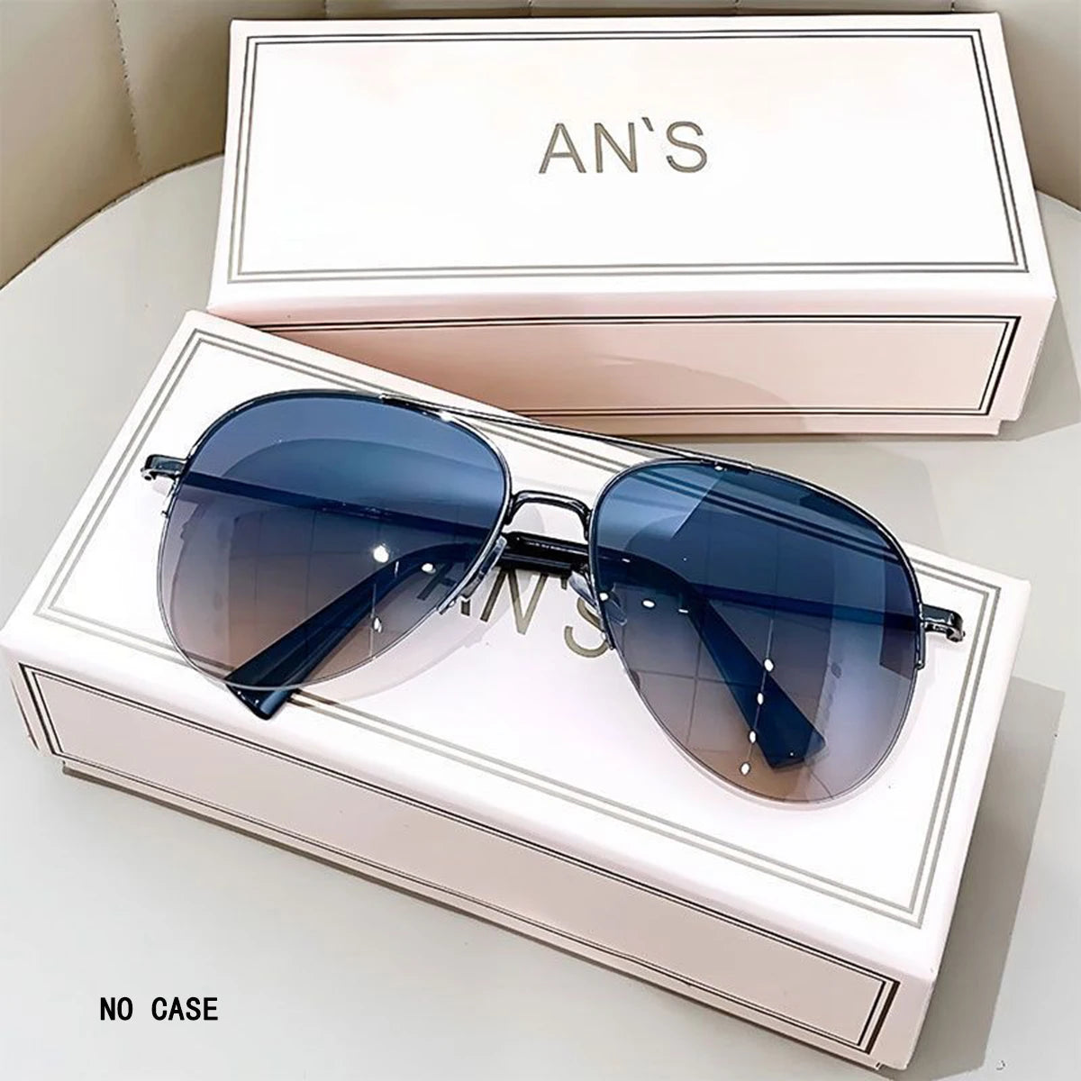1pc Aviator Mode Große Gesicht Fahren Reiten Stilvolle Trendy Persönlichkeit Sonnenbrille Für Männer