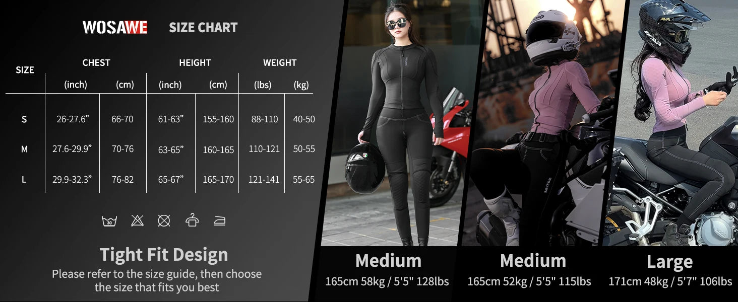WOSAWE Damen-Motorradhose, schmale Passform, mit Offroad-Outdoor-Reithose mit CE-schützenden Knieschützern, Motocross-Motorradhose