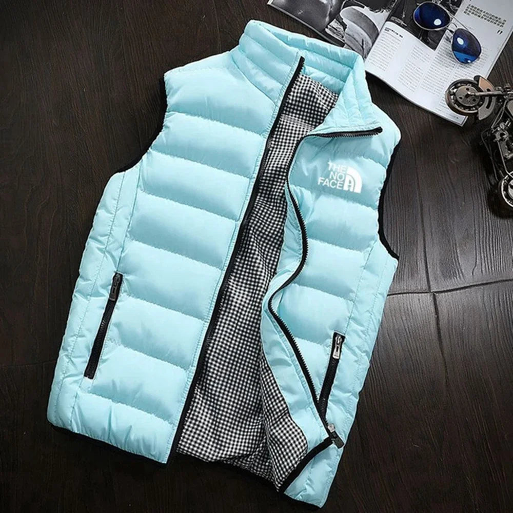 Ärmellose Herbst- und Winterjacke mit Reißverschluss, warmer Westenmantel, modische und vielseitige Herren-Golfbekleidung