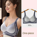 Plus Size Super Gather Push Up Bras Women Soft Support Seamless Underwear Female Full Cup Lift-Up Bras No Steel Sleepwear