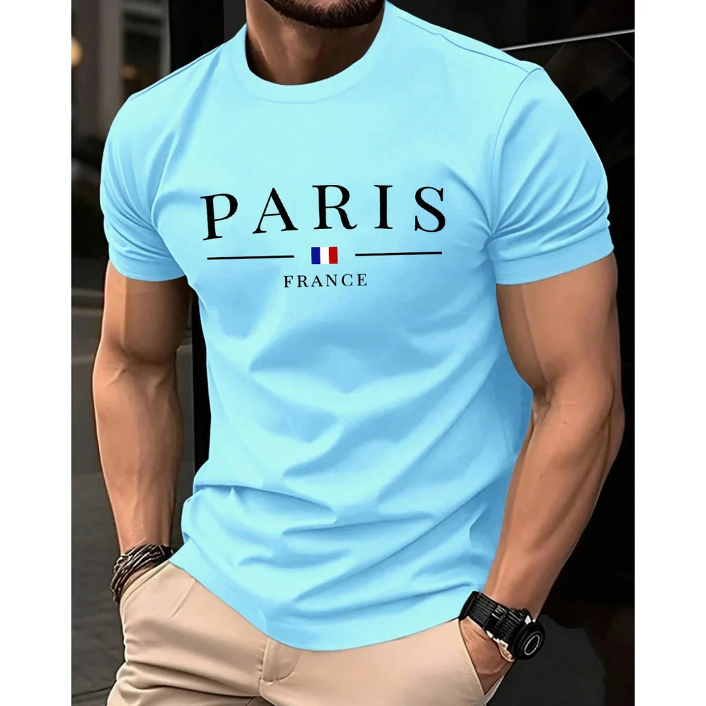 Sommer Täglich Mann Kurzarm T-shirt Kleidung Brief Drucken T-shirts Top 2025, Plus Größe Casual männer Sport Oansatz T Shirts