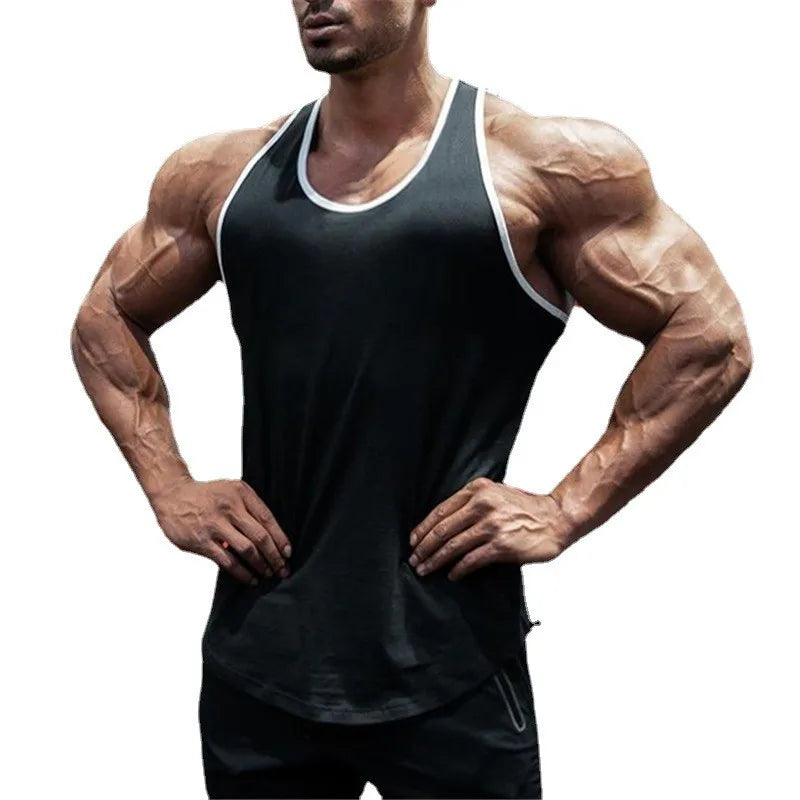 Sommer Baumwolle atmungsaktive ärmellose T-Shirt Fitness studio Bodybuilding Training lässige Tanktops Herren Fitness Muskel cool Gefühl Unterhemden