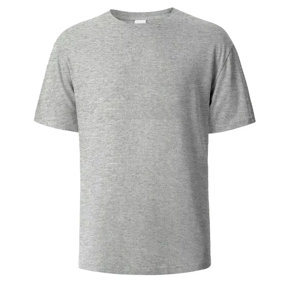 Unisex-T-Shirt aus reiner Baumwolle für den Sommer, Rundhalsausschnitt, bedruckt, kurzärmelig, modisches, sportliches Basic-T-Shirt für Herren, Shirts im Harajuku-Stil
