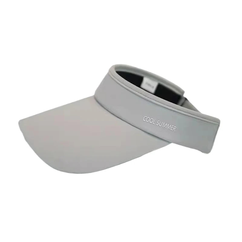 Cooling Stretchy Visor Ice Silk Long Brim Empty Top Hat Summer UV Protection Men Sun Hats Cycling Running Sports Golf Visor Cap