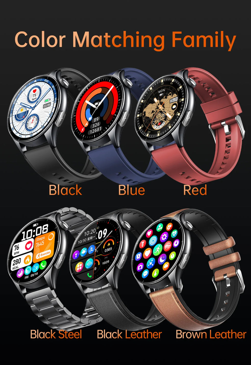 2025, neue EKG + PPG, Gesundheitsdiagnose, Smartwatches, Männer und Frauen, Uhr, Harnsäure, Lipid, BP, Herzfrequenz-Tracker, NFC, Sport-Smartwatch, IOS
