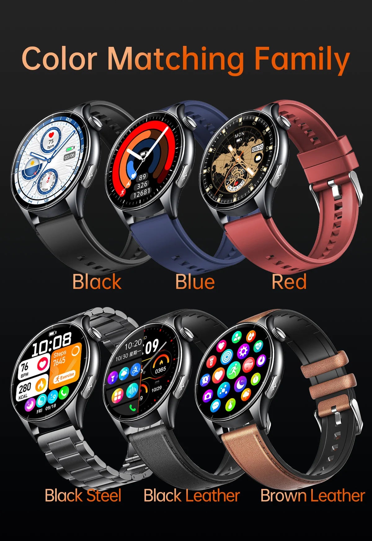 2025, neue EKG + PPG, Gesundheitsdiagnose, Smartwatches, Männer und Frauen, Uhr, Harnsäure, Lipid, BP, Herzfrequenz-Tracker, NFC, Sport-Smartwatch, IOS