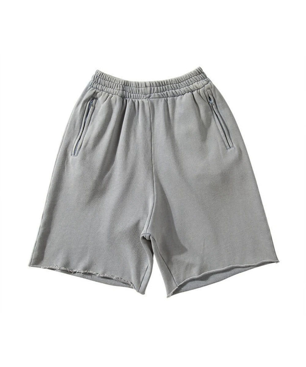 Herren dicke Baumwolle sportliche Laufs horts heben Bodybuilding Jogging hose Fitness kurze Jogger Gym schwarz Kanye Grey West Shorts