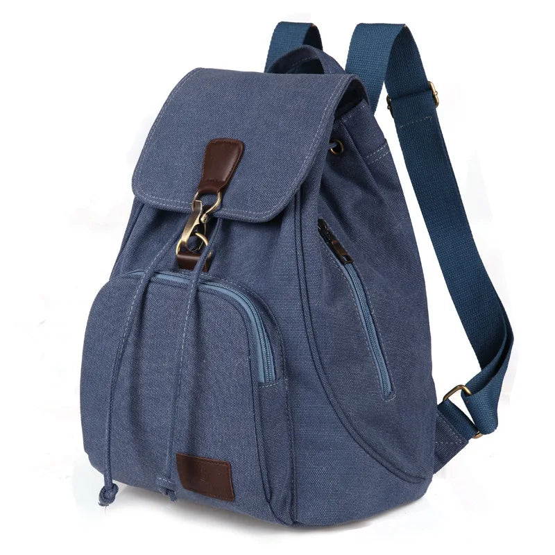 Neuer Rucksack, Rucksack, Rucksack, große Kapazität, lässiger Damen-Reiserucksack, Vintage-Rucksack aus Segeltuch im Freien