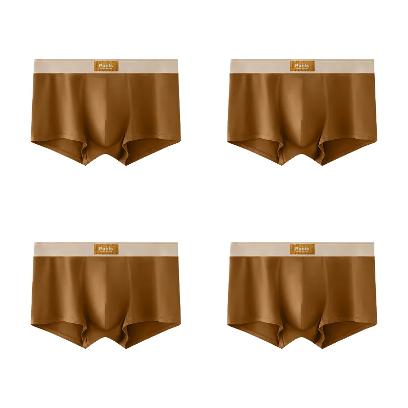 4 stücke Männer Unterwäsche Baumwolle BoxerShorts Hombre Höschen Mann Atmungsaktive Unterhose Sexy Sport Komfort Männliche Boxer Große Größe L-7XL