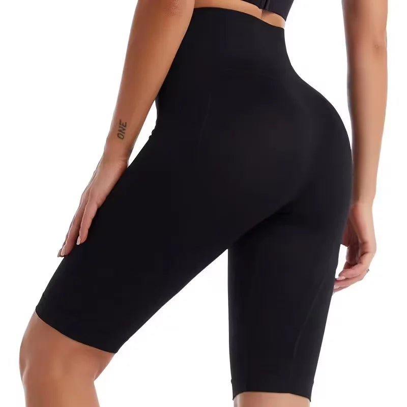 Frauen Naked Feeling Workout Push-Up-Leggings Bauchkontrolle Yoga Laufen Fitness Gym Slim Hosen Hohe Taille Sport Biker Shorts