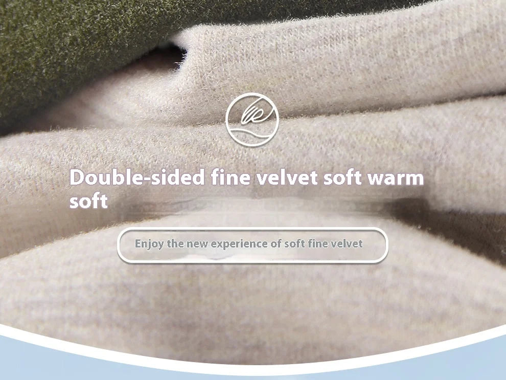 Herbst und Winter Herren-Thermounterwäsche aus Kaschmir-Seide, Damen-Thermo-Herbsthose aus Kaschmir, gepolstertes und verdicktes Paar-Set