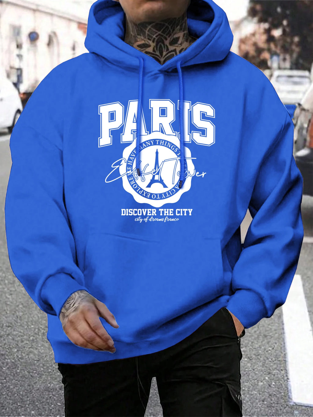 Whiskey Castle Print Herren Hoodies Mode Pelz-Liner Hoodie Warme Fleece S-Xxl Hoody Mann Herbst Hohe Qualität kleidung