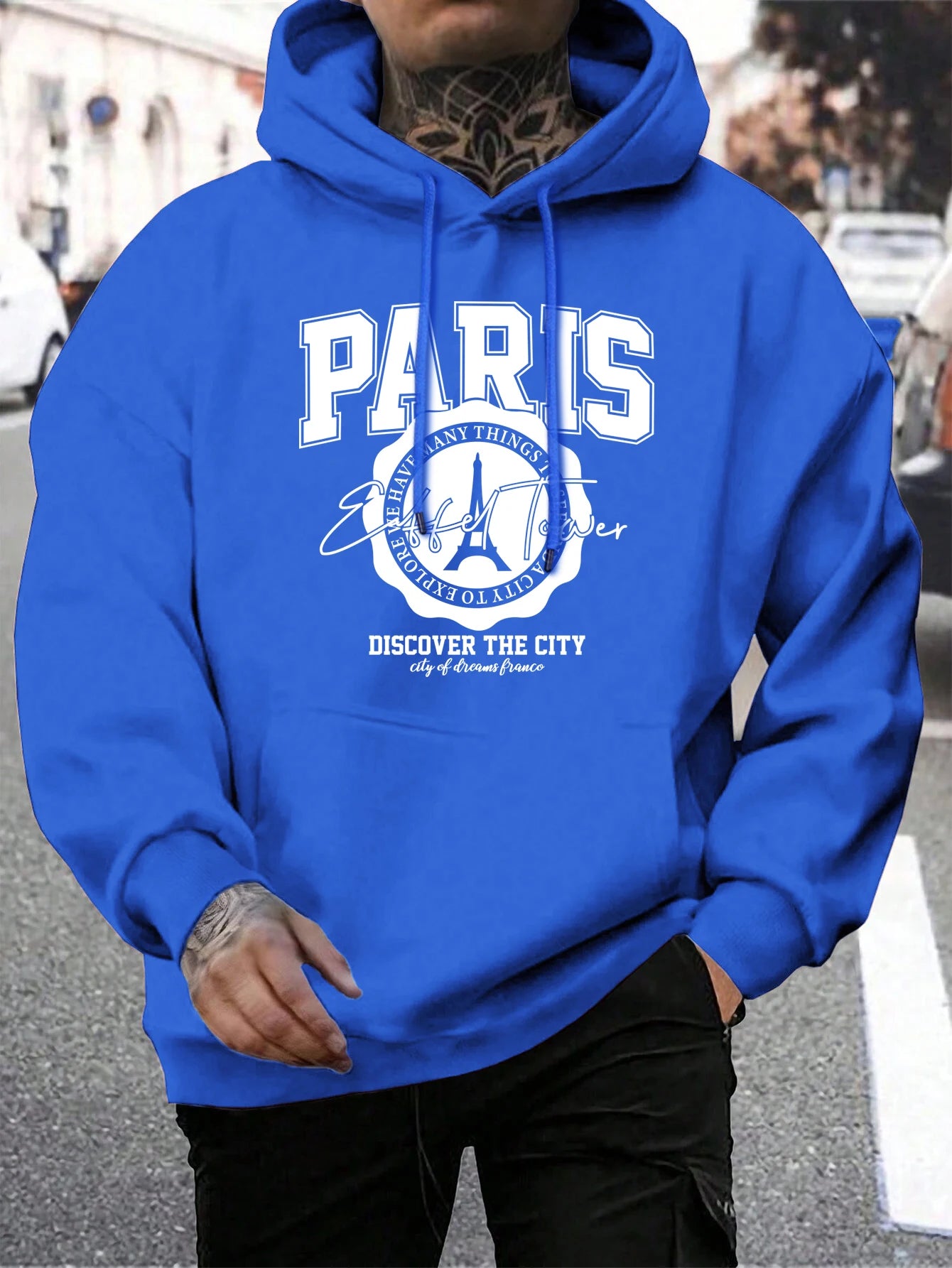 Whiskey Castle Print Herren Hoodies Mode Pelz-Liner Hoodie Warme Fleece S-Xxl Hoody Mann Herbst Hohe Qualität kleidung