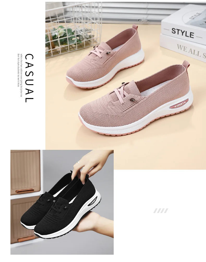 Sommer Damenschuhe Neue Mode Freizeitschuhe Atmungsaktive bequeme Sportschuhe Damenschuhe