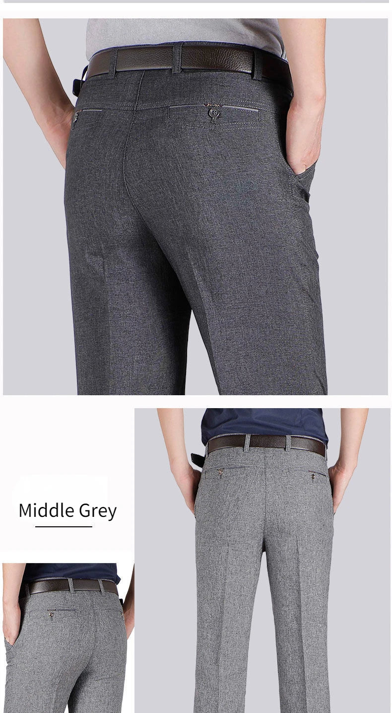 Hohe Qualität männer Anzug Hosen Klassische Sommer Frühling Hosen Hohe Taille Herbst Hosen Business Casual Hose Dropshipping Gozbkf