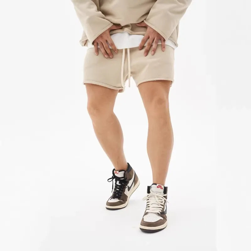 Männer Shorts Casual Kurze Hosen Zerrissene Baumwolle Gym Shorts Männer Jogger Workout