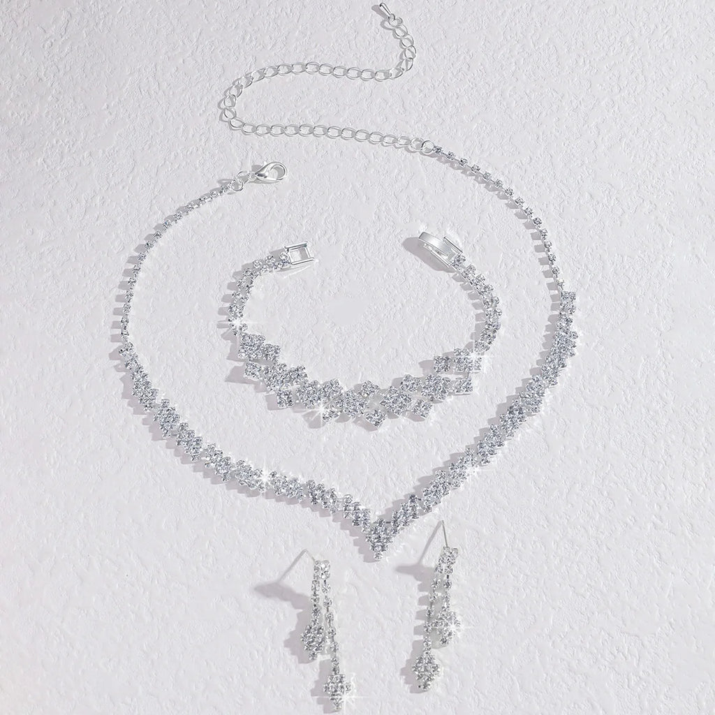 4/3 Pieces Of Wedding Season Women's Claw Chain Series Earrings, Necklaces, Bracelets, Jewelry Sets, Banquet And Holiday Gifts92