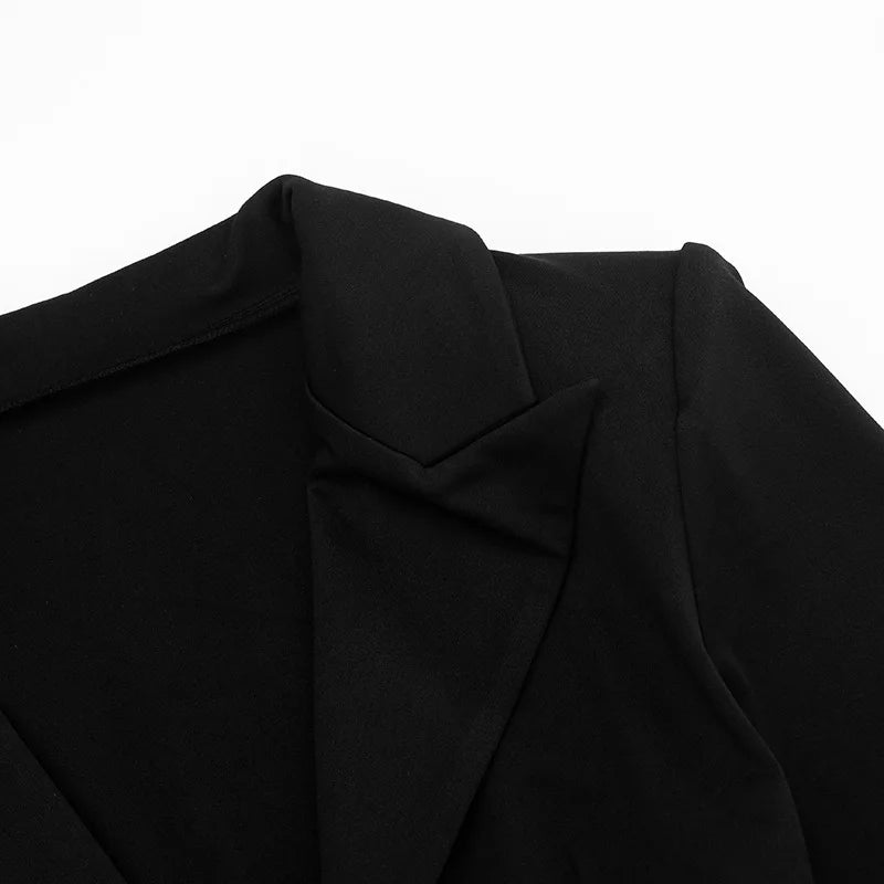 2023 neue Herbst Winter Mini Kleider Mode Frauen Langarm Tiefem V-ausschnitt Sexy Geraffte Bodycon Abend Party Club Blazer Vestidos