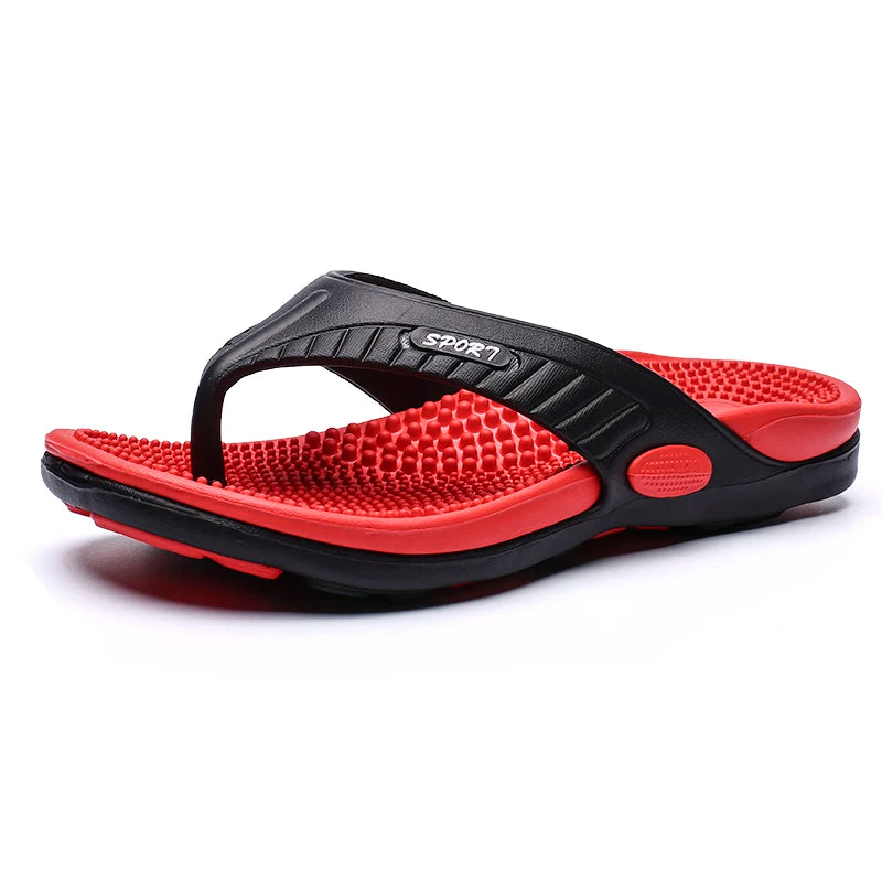 Männer Massage Flip-Flops EVA Hausschuhe Sommer Atmungsaktive Strand Schuhe Sandalen Männer Flip-Flops Atmungsaktive Plus Große Größe Männer Slipper 46
