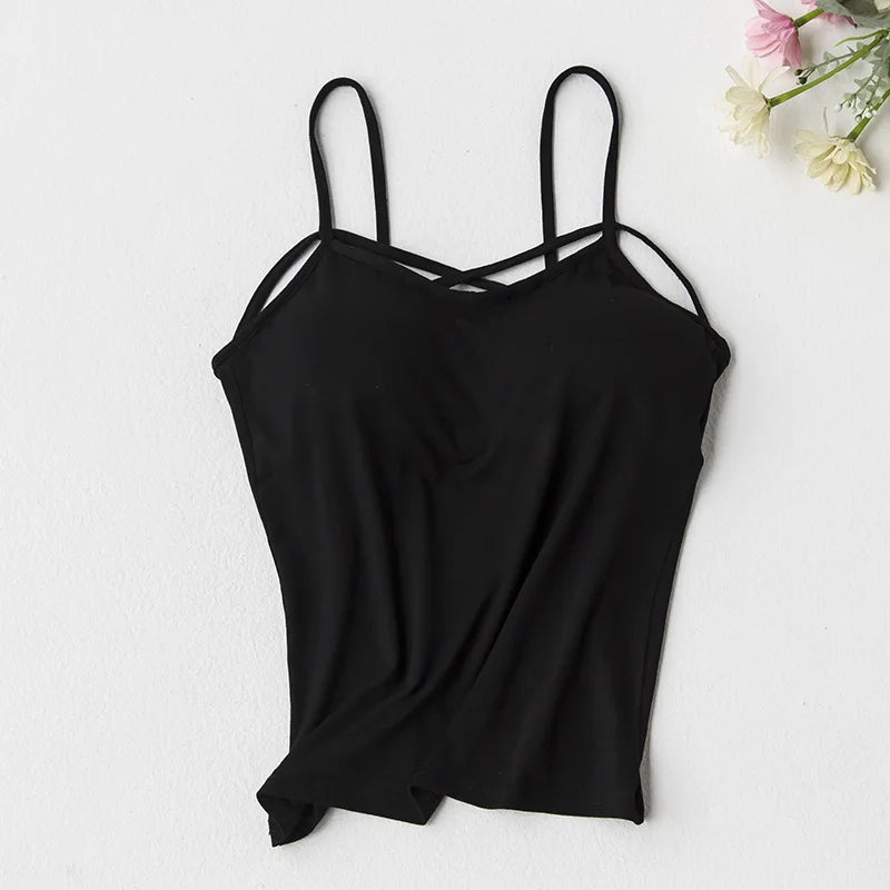 Sommer Sexy Crop top Frauen Baumwolle Brust Kreuz Weste Tops weiblichen Kurzen Backless Camis Mädchen Kurze Mode Tank Top Frau kleidung