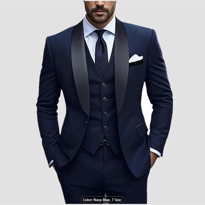 Männer Formale Slim Fit Smoking Prom Anzug Männlichen Bräutigam Hochzeit Blazer Hohe Qualität Trauzeuge Luxus Kleid Business Bankett Party Anzug