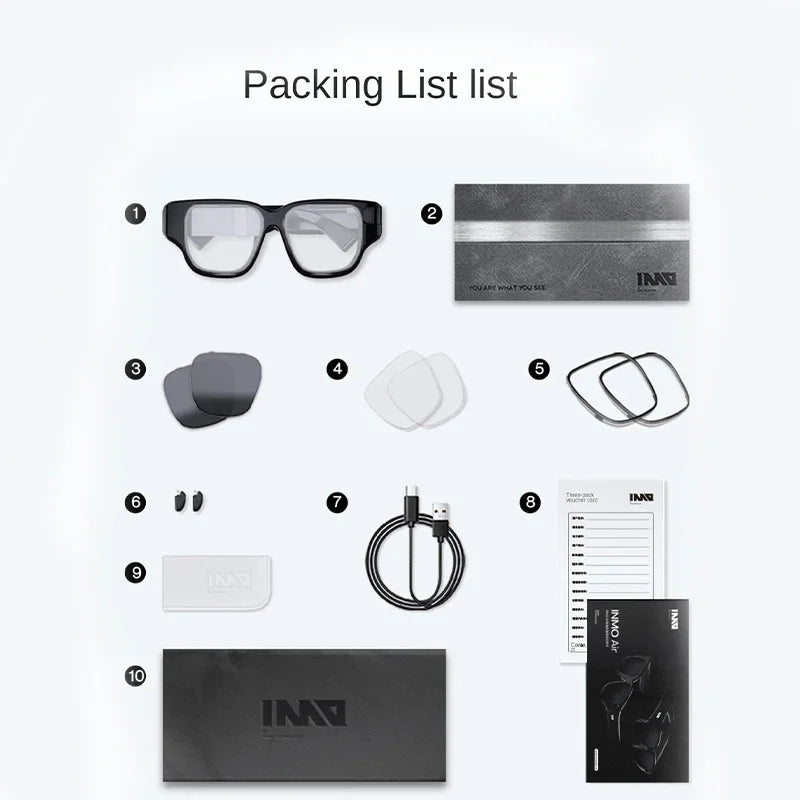 INMO Air Smart AR Glasses Real-time Translation Movie Watching Full-color True Wireless