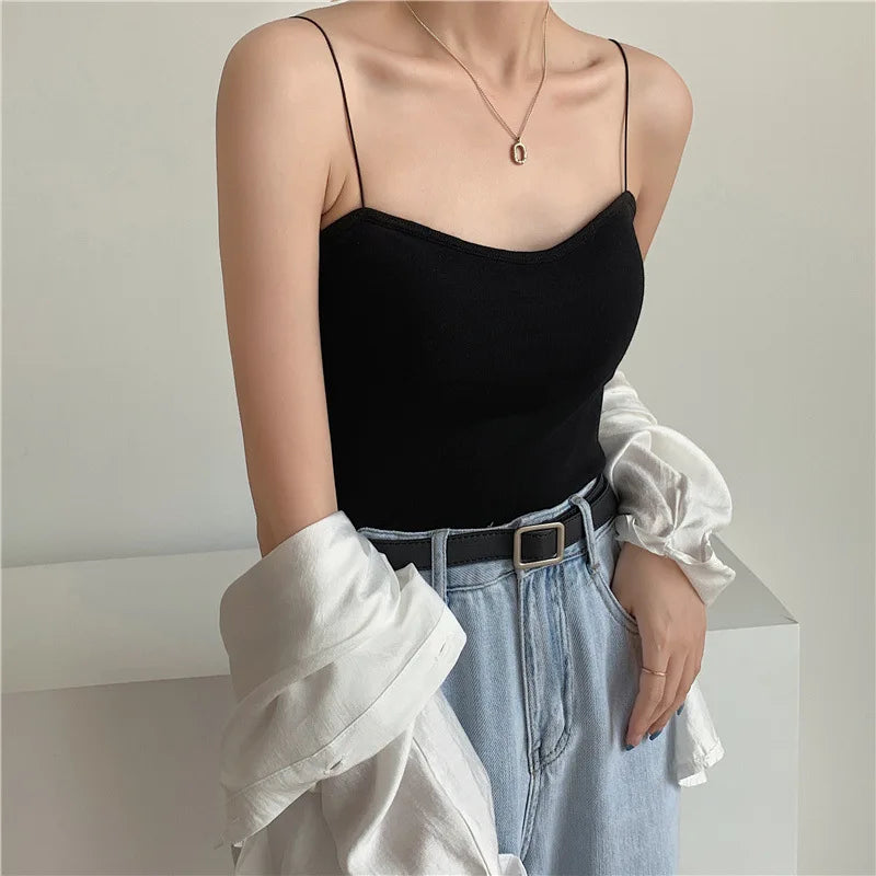Sommer kurze Neck holder Tank Top Frauen y2k Kleidung schwarz weiß rosa ärmelloses Korsett rücken frei ausgehen Crop Tops Sexys Frauen