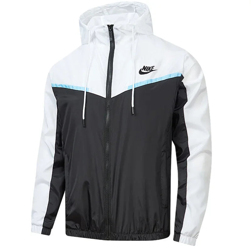 Nike Jackets Men Anti Wrinkle Windproof Waterproof, Surface Waterproof Fabric Comfortable, Sports Trench Coat