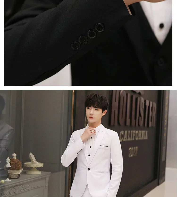 Western-Stil Herrenanzüge Grenzüberschreitende Großhandel Neue Ankunft Abnehmen Dreiteiliges Set Koreanische Version Business Professionelle Kleid