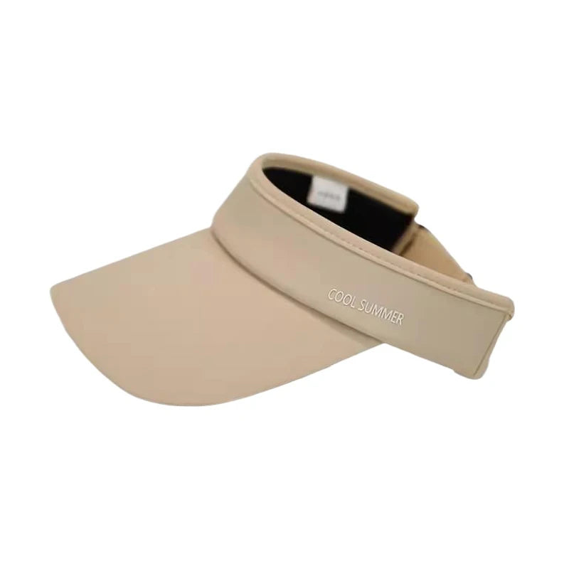 Cooling Stretchy Visor Ice Silk Long Brim Empty Top Hat Summer UV Protection Men Sun Hats Cycling Running Sports Golf Visor Cap