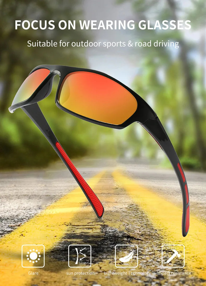 2023 New Fashion Polarized Sunglasses Color Changing Men Outdoor Sports Cycling Eyewear Road Mountain Bike Cycling Glasses
