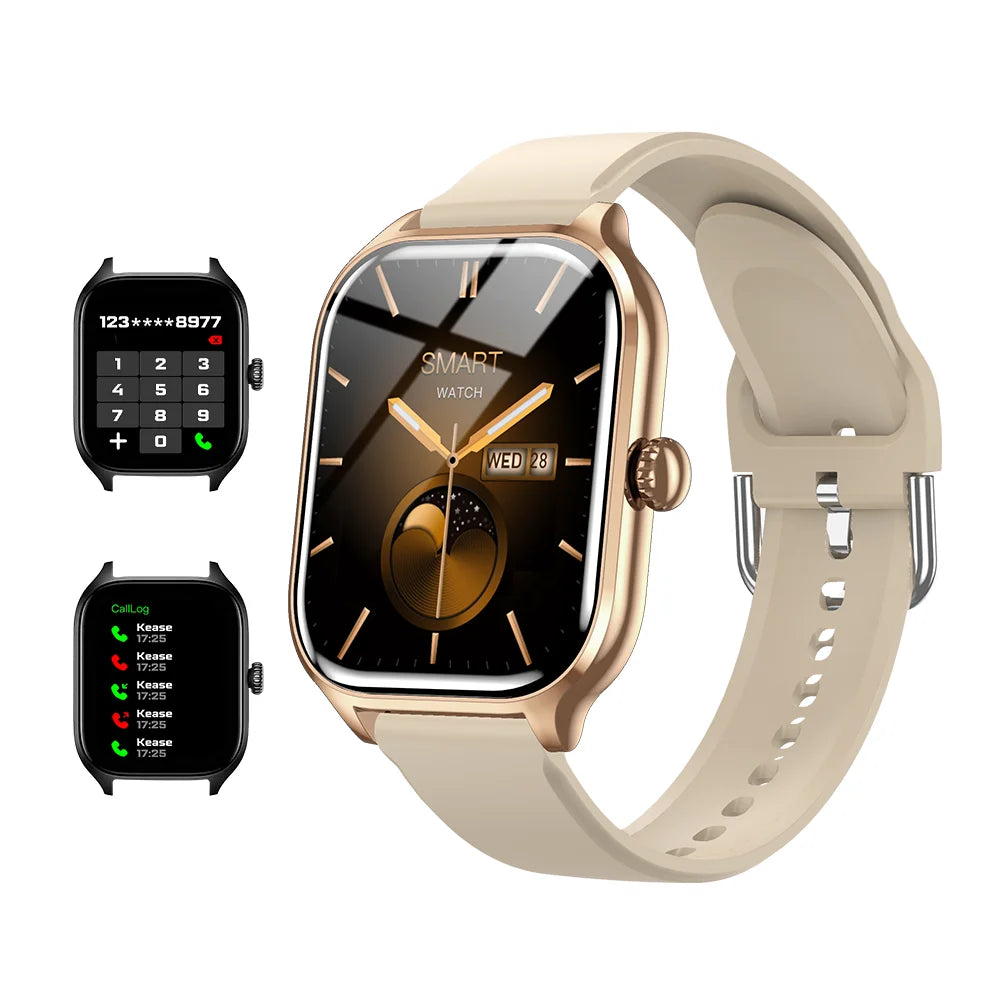 LAXASFIT Neue H9 Promax Smartwatch mit Zifferblatt zur Antwort von Anrufen, Kalorienverfolgung, Herzfrequenz-Oximetrie-Überwachung, Bluetooth-Smartwatch