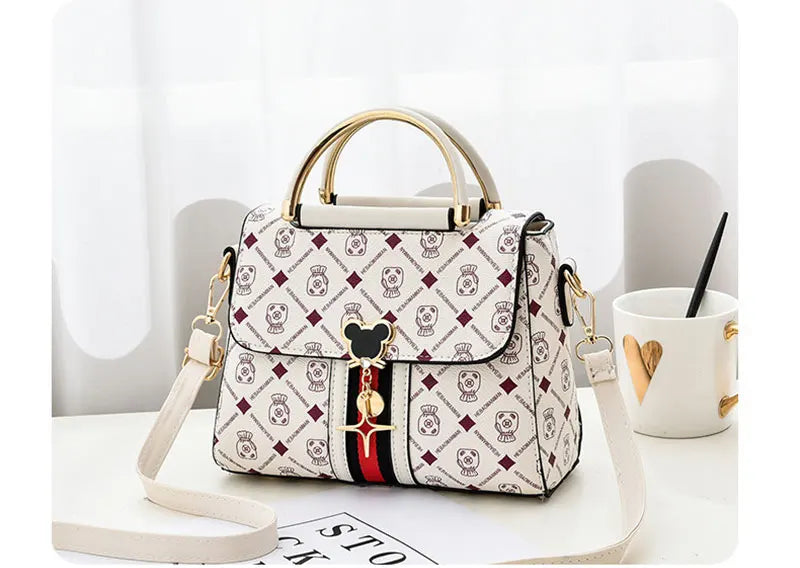 Neue Umhängetasche Damen Tasche Tote Luxus Designer Handtasche Damen Handtaschen Leder Bedrucktes Monogramm Einzelschulter Straddle Bag