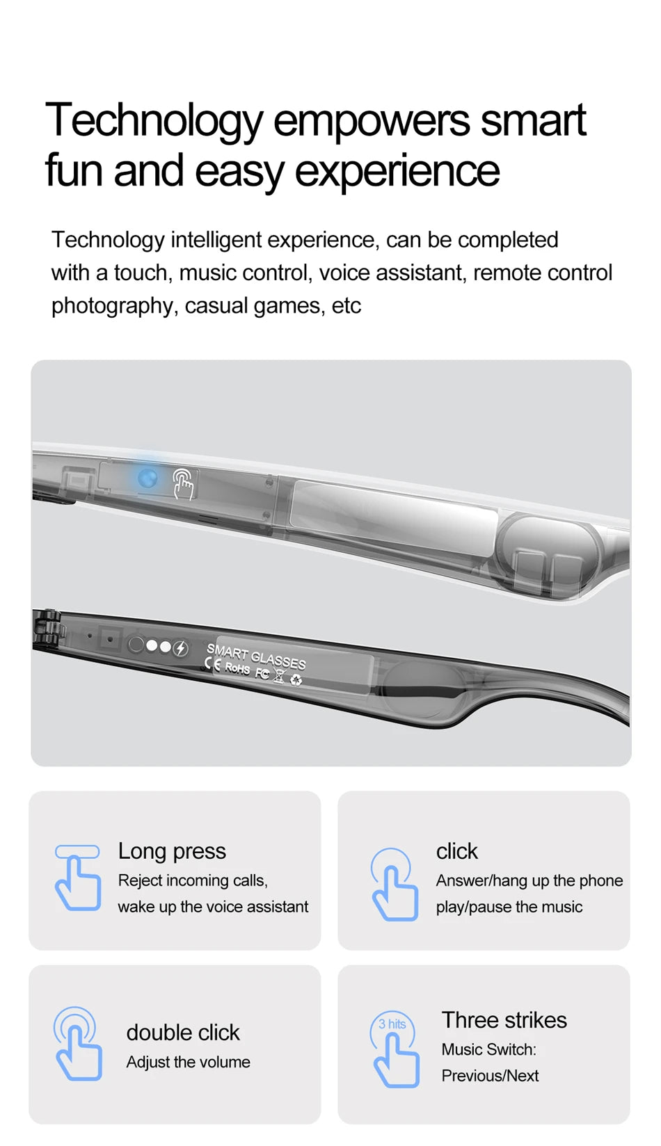 AI Intelligent Translation Glasses 163 Online Language AI Automatic Dialogue Translation Bluetooth Translation Glasses Men Women