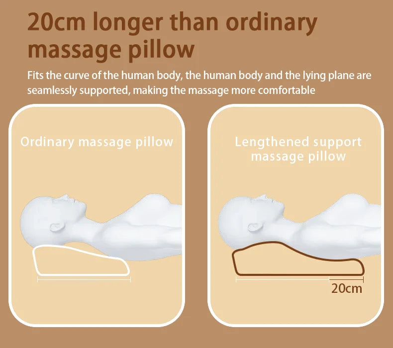 Electric Cervical Pillow For Neck Airbag Ttraction Shiatsu Head Body Back Waist Massager Car With Heating Vibrating Massage