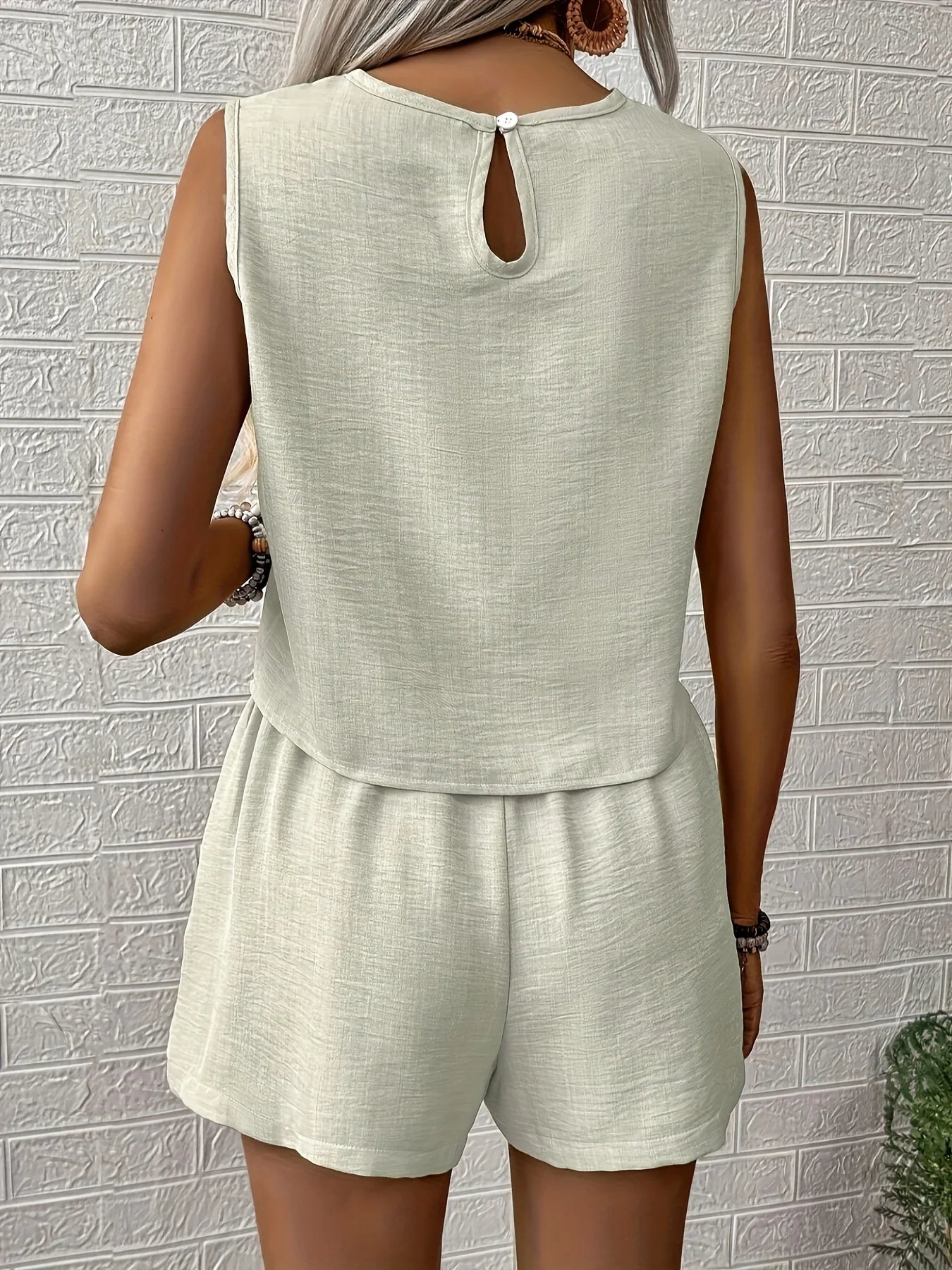 Apricot Damen-Set, groß, gewebt, lässig, bequem, modisch, Übergröße, Outfit, Damenbekleidungsset, Aprikose