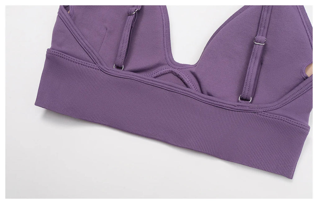 2/3PCS Nahtlose Sport Yoga Set frauen Atmungsaktive Hohe Taille Fitness Sportwear Frauen Sport unterwäsche Set Gym workout Kleidung