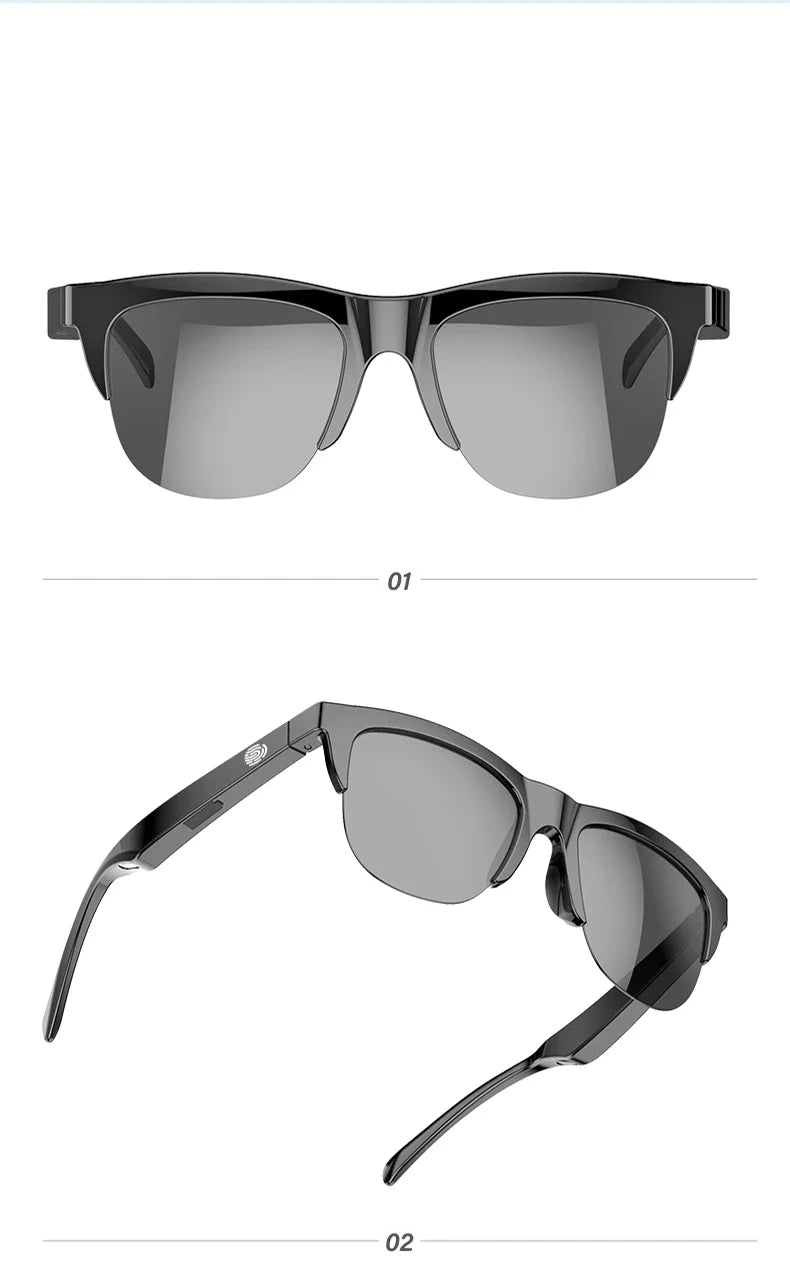Neue intelligente Bluetooth V5.3-Sonnenbrille, Brille für Anrufe, Outdoor-Sport-Kopfhörer, HIFI, schwarze Technologie, Anti-Touch-UV-Schutz für Männer und Frauen