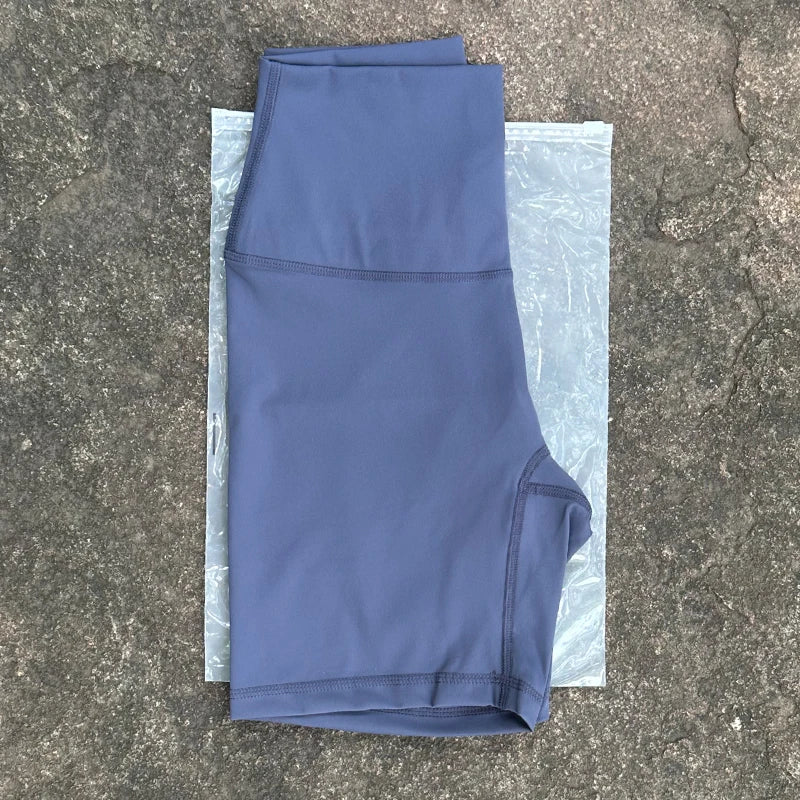 Frauen Sport Biker Shorts Frauen Nackt Gefühl Hohe Taille Yoga Shorts Push-Up Fitness Leggings Bauch-steuer Yoga Dünne Shorts