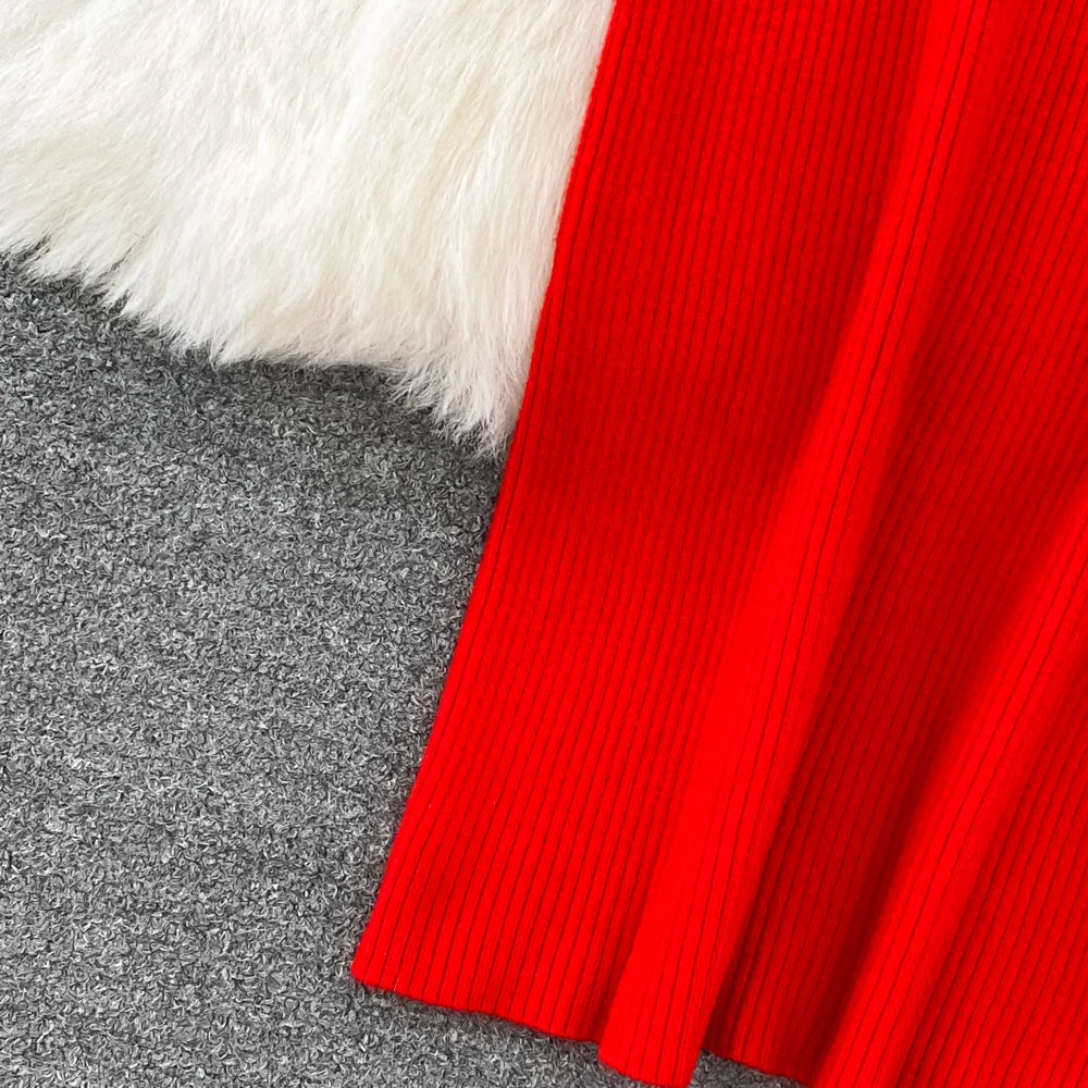 REALEFT Herbst Winter 2025, neue Rollkragen frauen Gestrickte Kleider mit Gürtel Langarm Elegante Bodycon Wrap Kleid Weibliche