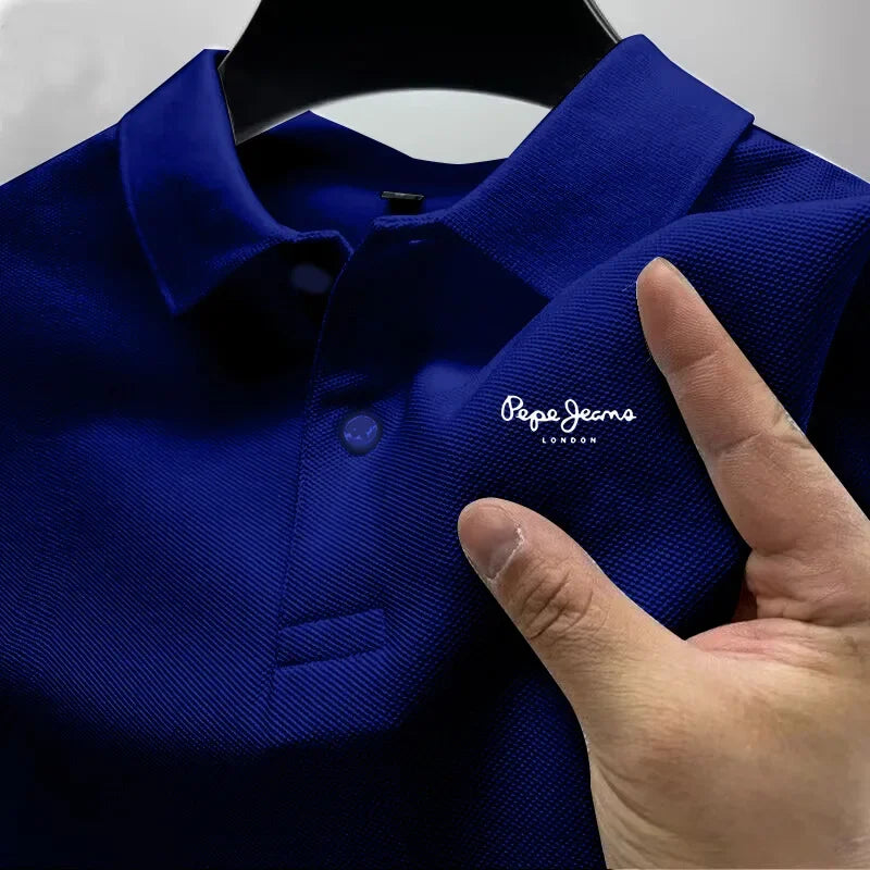 Herren Kurzarm-Poloshirt 2026 – Neues Business-Casual Atmungsaktives Oberteil für den Sommer – Modische Golf-Polos in Unifarben