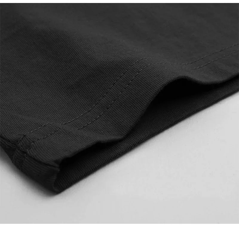 Basic Übergroßes Boxy Rundhals-T-Shirt Herren Schwergewicht 240GSM 100 % Baumwolle Halbarm-T-Shirts Sommer Lose Sportbekleidung