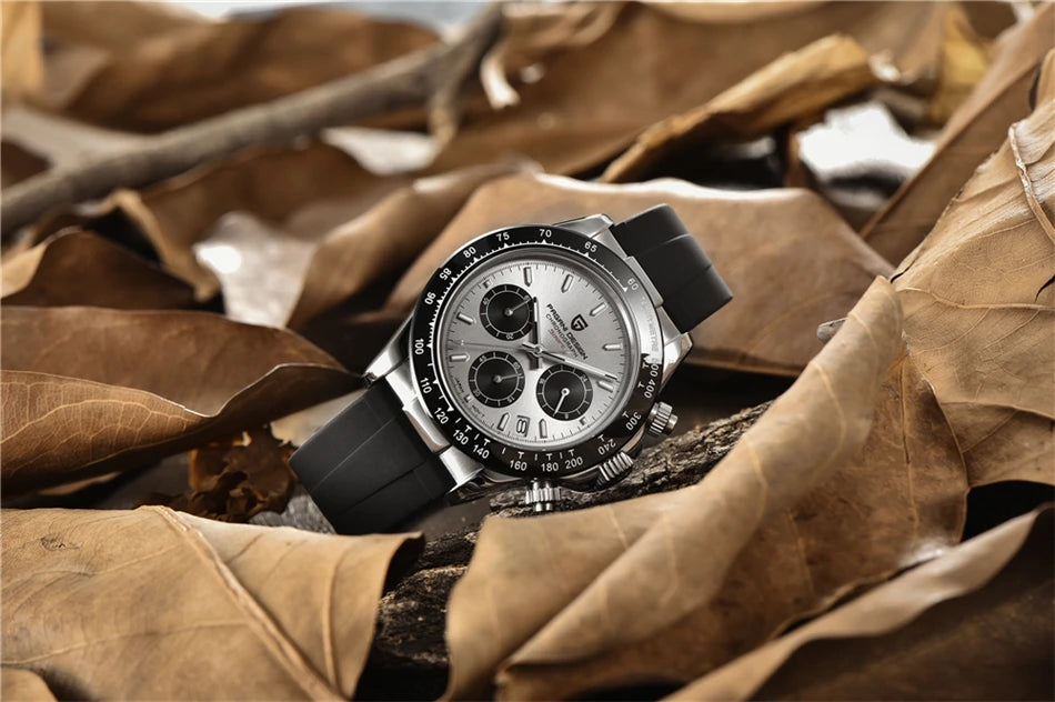 40mm Neue V2 PAGANI DESIGN männer Quarz Uhren Sapphire Retro Chronograph Edelstahl Wasserdichte Uhr Männer Relogio Masculino