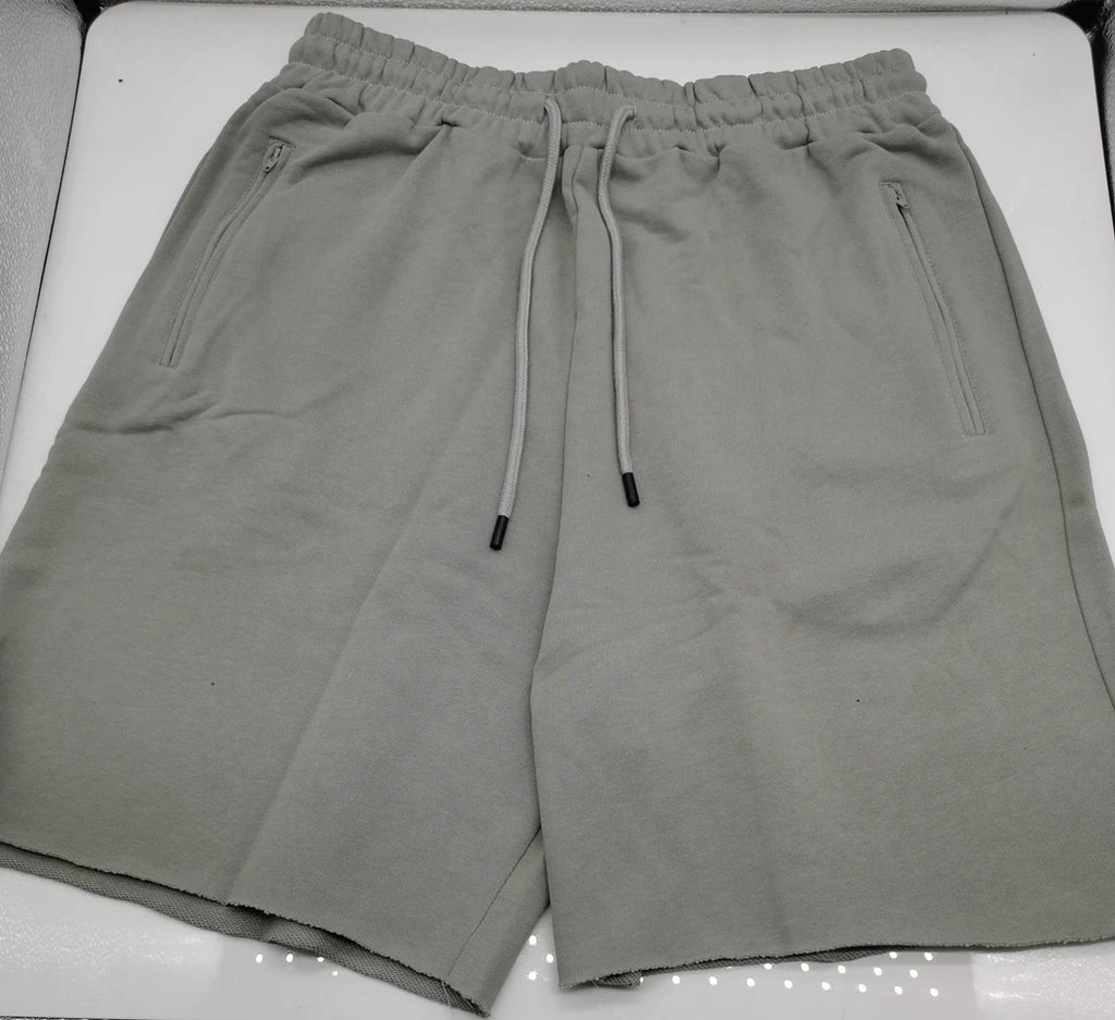 Herren dicke Baumwolle sportliche Laufs horts heben Bodybuilding Jogging hose Fitness kurze Jogger Gym schwarz Kanye Grey West Shorts