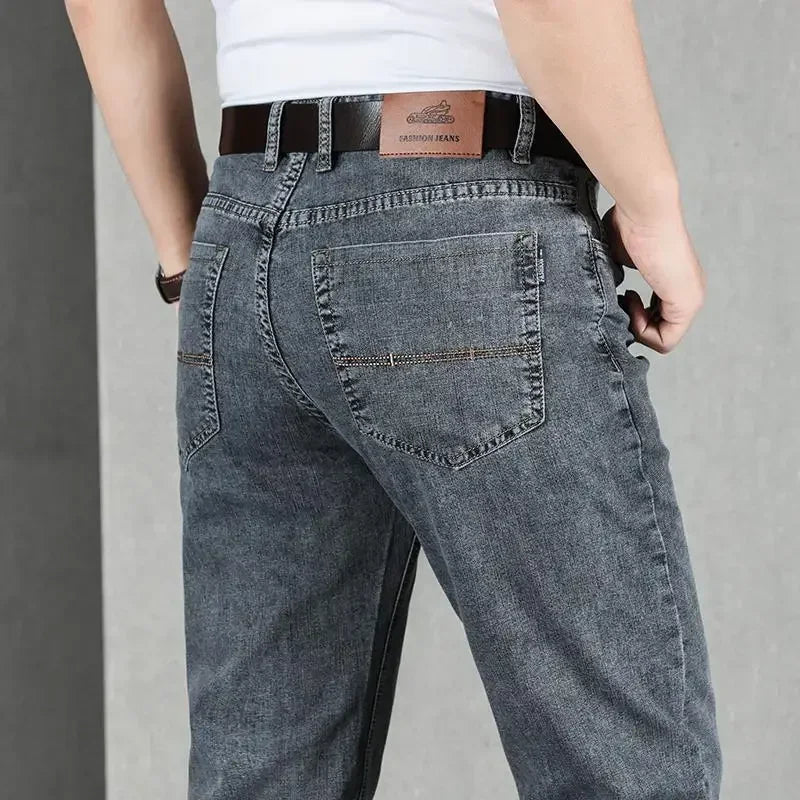 Jeans für Herren, Arbeitskleidung, Herren-Cowboy-Hose, 2022, modische Hose, hochwertig, original, klassisch, gerade, mit Taschen, neu in Baggy
