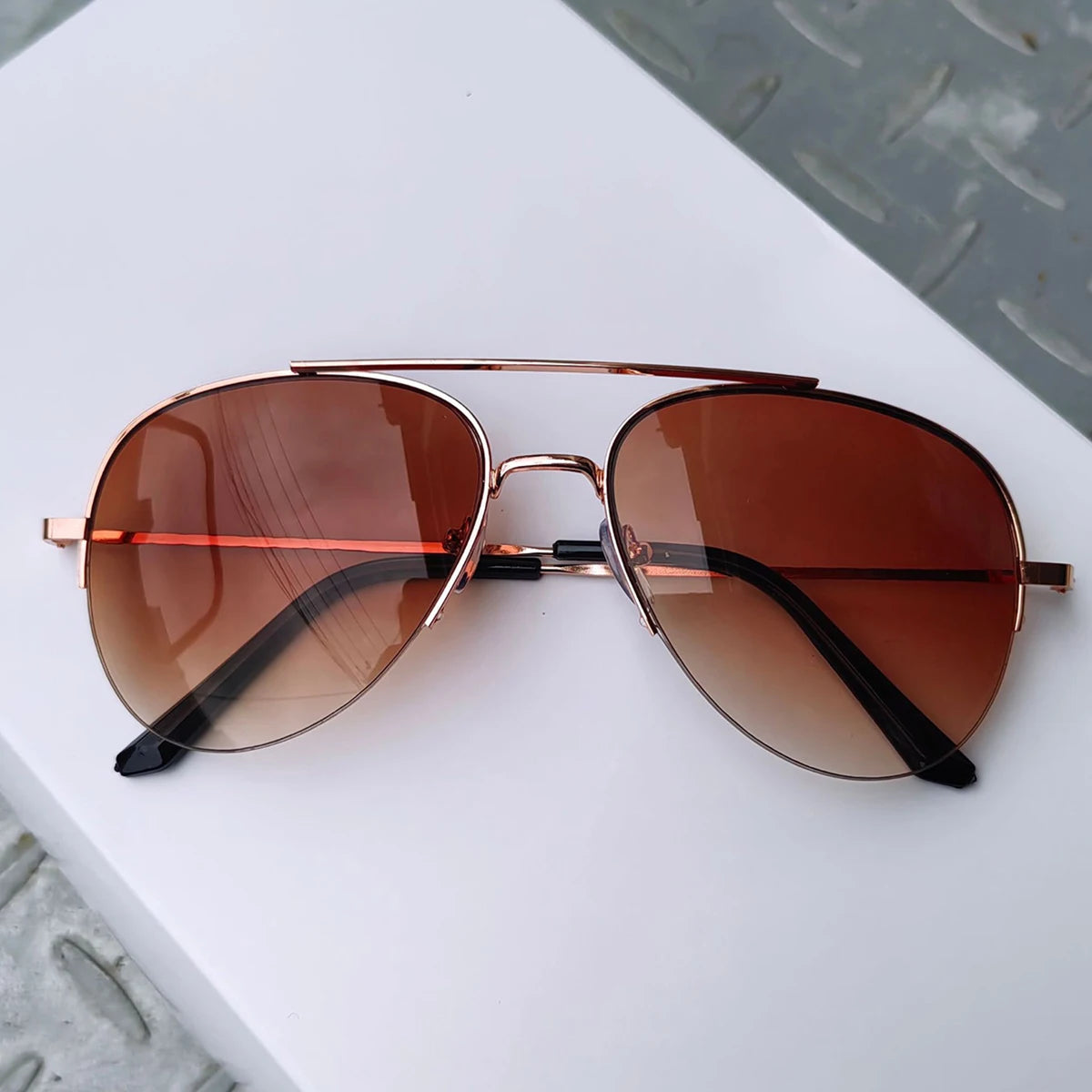 1pc Aviator Mode Große Gesicht Fahren Reiten Stilvolle Trendy Persönlichkeit Sonnenbrille Für Männer