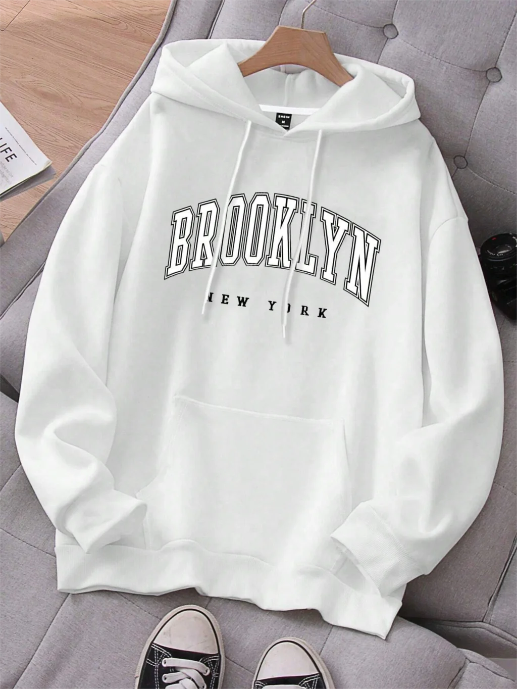 Brooklyn New York Druck Männer Hoody Oansatz Alle Spiel Lose Bequeme Sweatshirt Mode Fleece Grundlegende Hoodie Herbst Kleidung