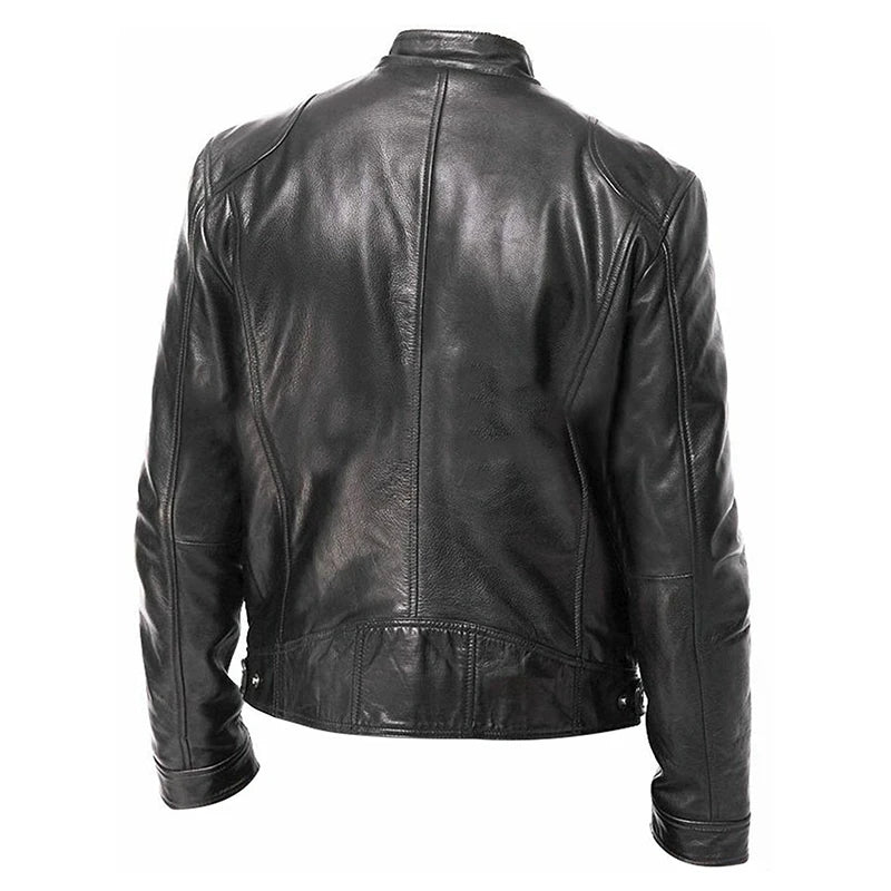 2024 motorrad Leder Jacken Mann Casual Mode Motorrad Mantel Slim Fit Revers PU Jacken Herbst Anti-wind Leder Mantel männlichen