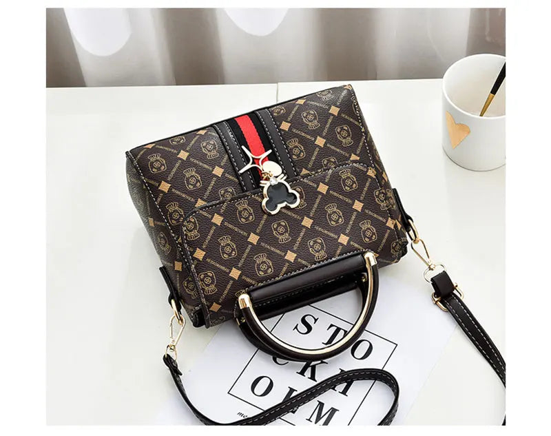 Neue Umhängetasche Damen Tasche Tote Luxus Designer Handtasche Damen Handtaschen Leder Bedrucktes Monogramm Einzelschulter Straddle Bag