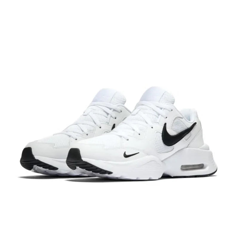 Nike's neue Air-Cushion Cushioning-Wander- und Fitness-Laufschuhe für Herren, leicht und bequem, mit mehrlagigem Obermaterial, geeignet für tägliche Reisen und Sportarten, Air Max Fusion, modische und vielseitige weiße Re